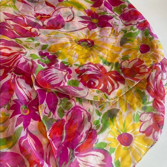 Cynthia Rowley Multicolor Floral Wrap - Picture 5 of 5